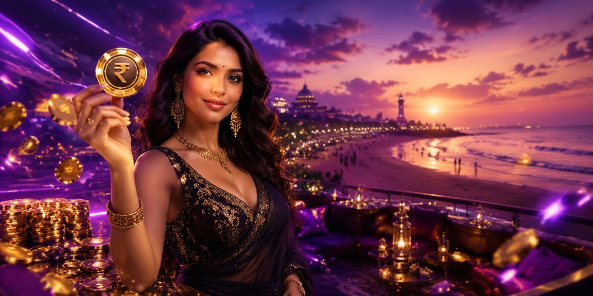 Indian VIP player enjoying exclusive casino bonuses at Chennai Marina Beach
